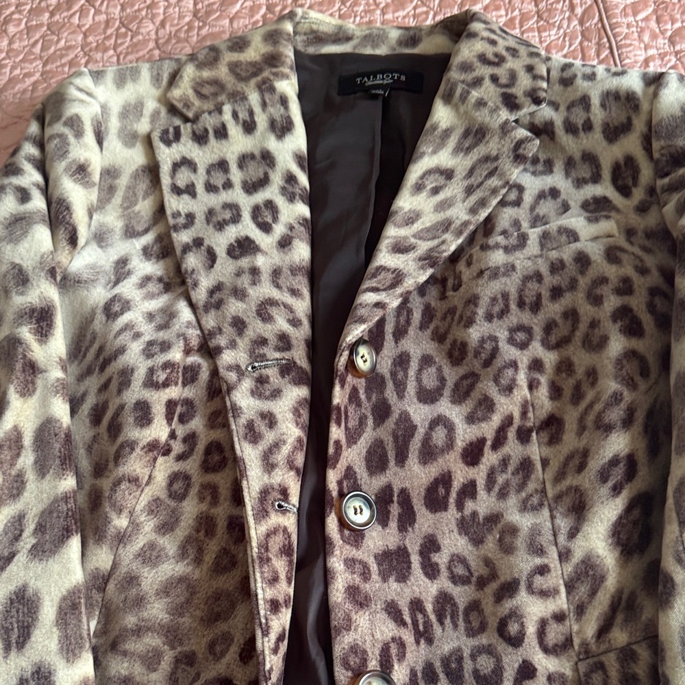 Talbots Animal Print Women's Blazer